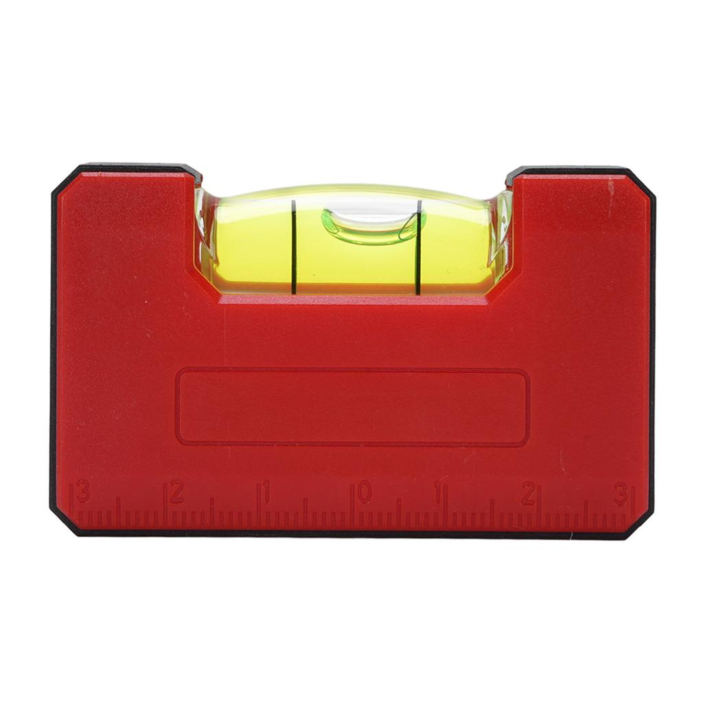 Nivelă magnetică riglă plastic nivelă cu bulă mare instrument de măsură scară 6cm precizie 0,5mm