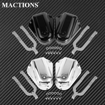 Protetor de barra abs para motocicleta, capa para eixo traseiro, braço oscilante, preto/cromado, para harley softail 2008-mais tarde, Heritage Slim S FXS