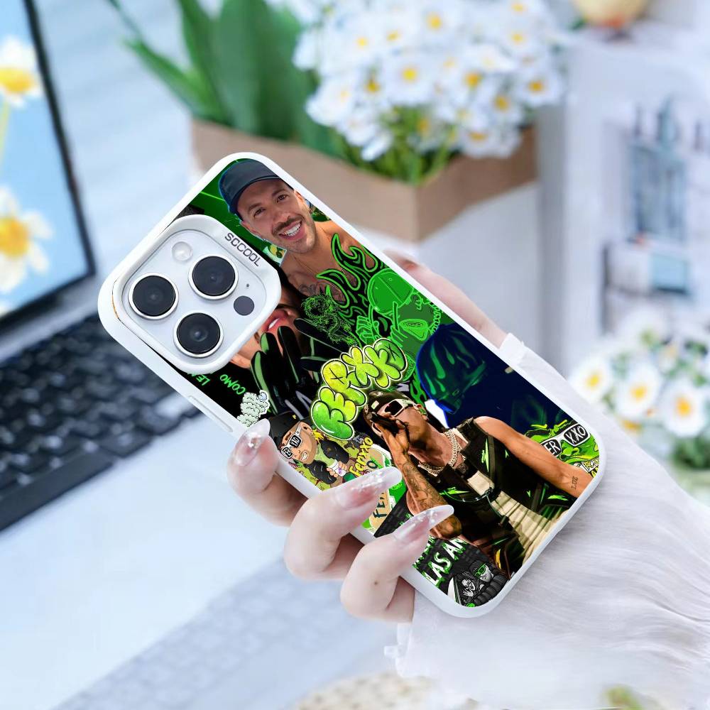 Singer F-Feid Ferxxo SIXDO Phone Case For iPhone 16,15,14,13,12,17,Pro,MAX white Matte Shockproof Cover