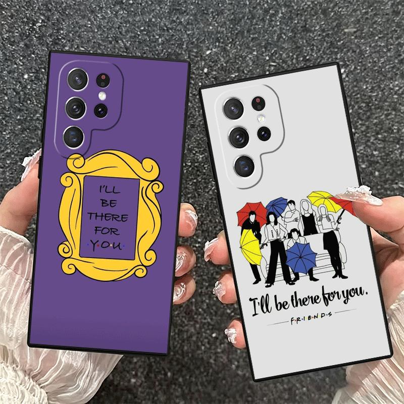 Friends Tv Show Theme Soft Phone Case for Samsung Galaxy S26 S25 Edge S24 Ultra S23 Plus S22 S21 FE S20 Black Cover Back Shell