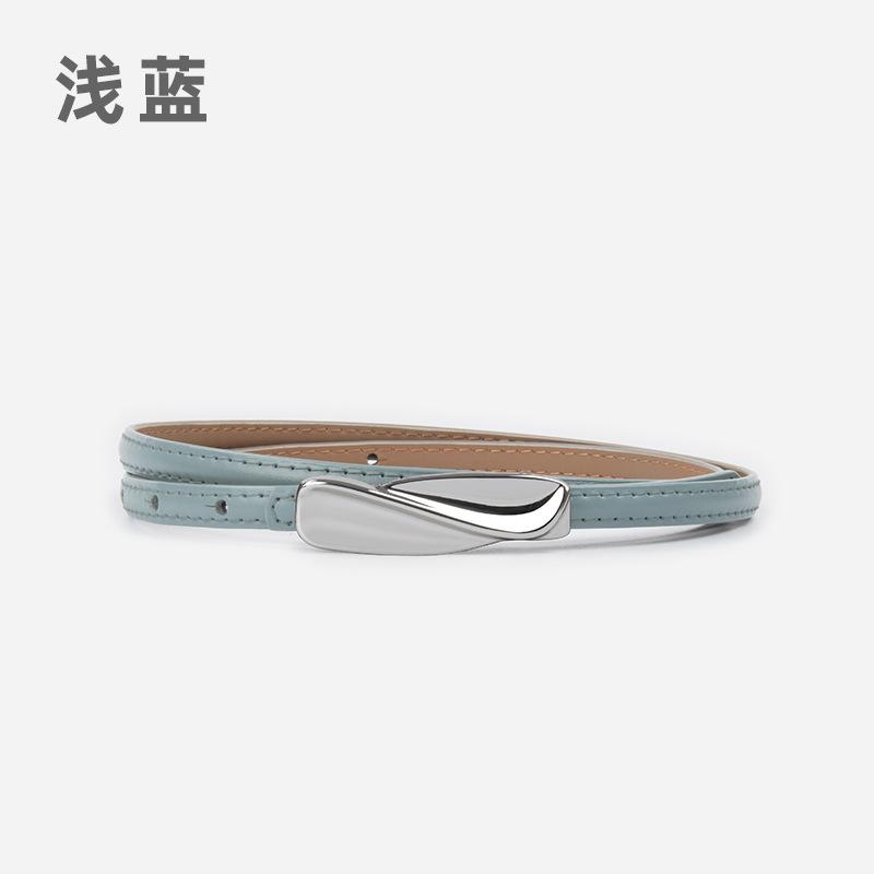 Leather Women'S Fine Belt Cowhide With Casual Pants Dress Skirt Women'S Belt