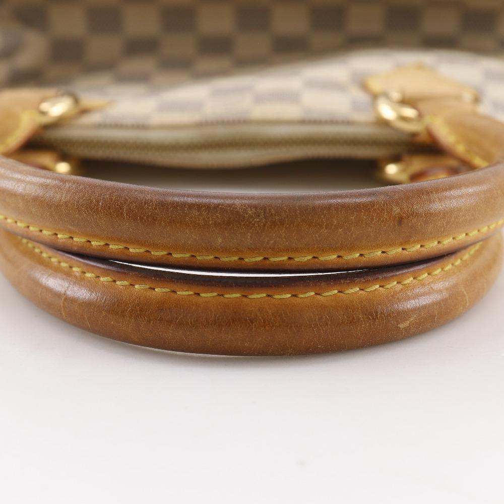 LOUIS VUITTON Saleya PM Handbag N51186 White Damier Azur Canvas Women Used