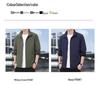 2025 Men's Casual Jacket - Wrinkle-resistant, Breathable, Soft Solid Color Outerwear for Autumn/Winter
