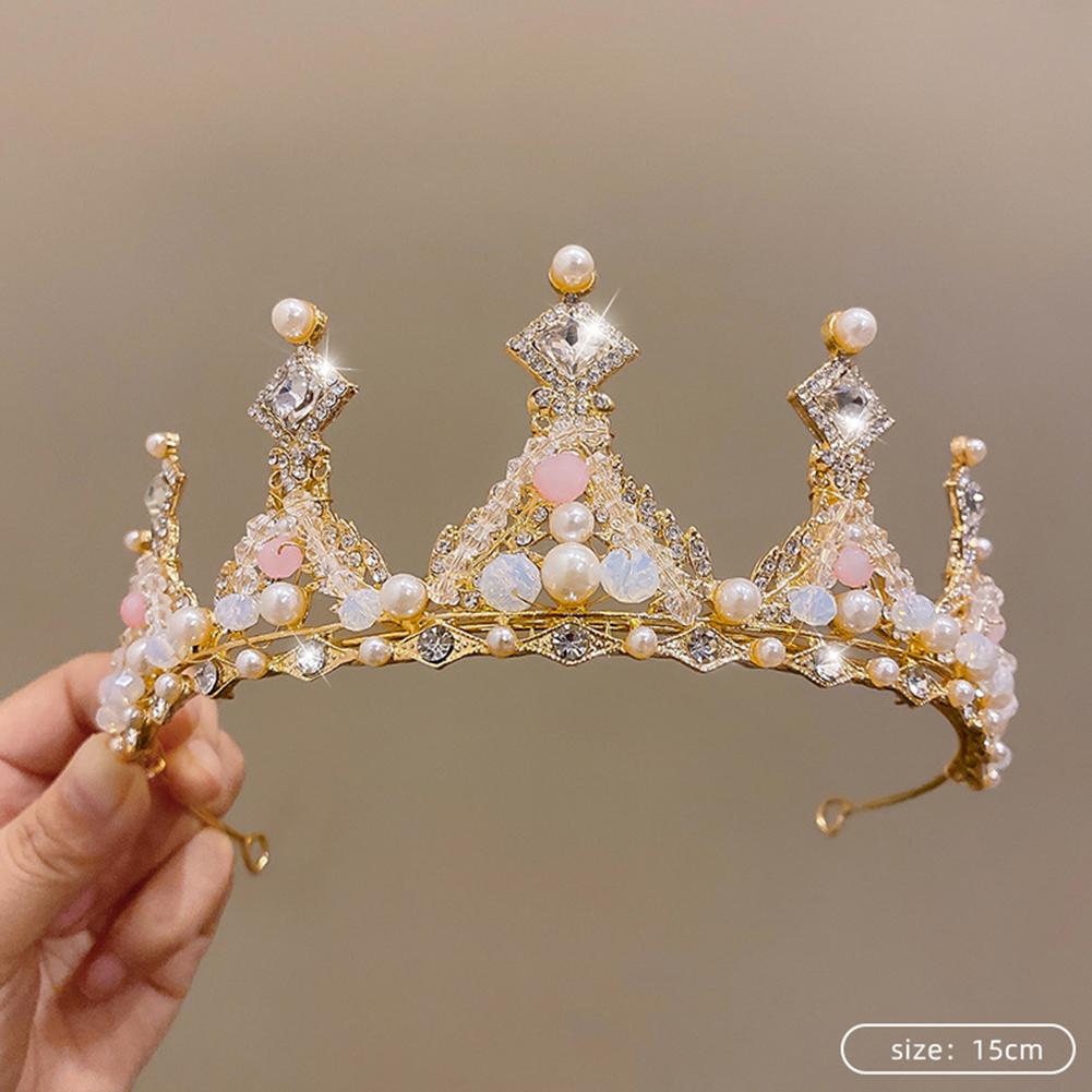 Moderna Para Tiara Adornada con Cristales Perfecta para Ocasiones Especiales