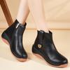 2025 Spring Soft-Soled Wedge Heel Mom Shoes: Thick-Soled, Flat Casual Boots for Height Increase