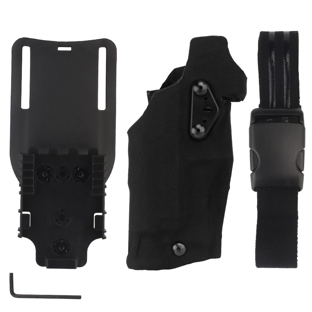 Glock 17/19 için X300/X300U Fenerli 6354DO Taktik Tabanca Kılıfı Airsoft -832 ALS Hızlı Çıkarma Bacak Kılıfı