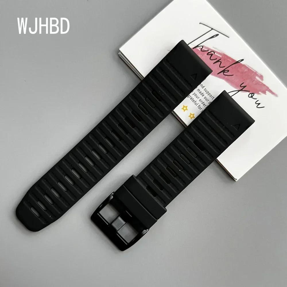 Quickfit Silicone 22 26mm Watch Strap For Garmin Tactix 7 AMOLED Delta Bravo Watchband For Quatix 7 7X 6 5 3 Band Outdoor Sports
