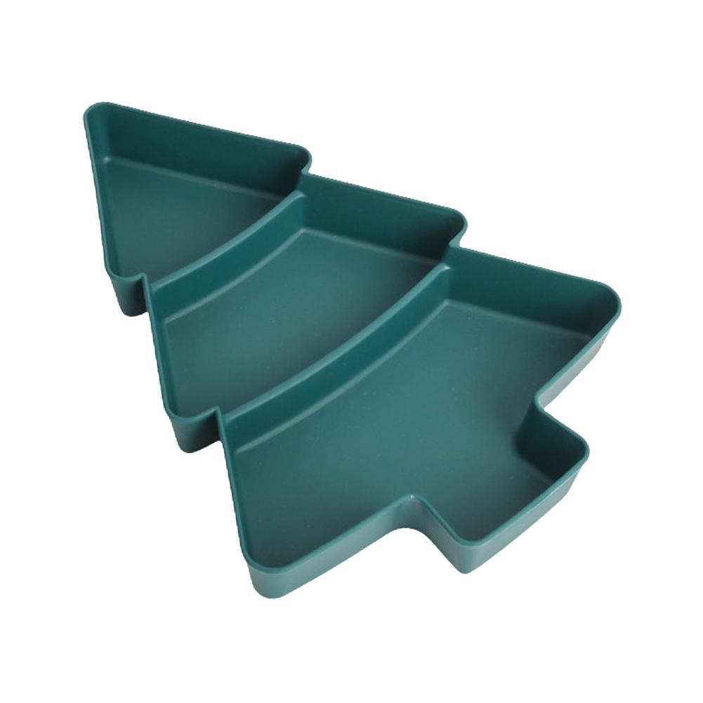 

Рождественская тарелка для закусок, блюдо, тарелка для конфет, украшения для дома на рождественскую вечеринку 2025, Navidad, Noel, Natal, Xmas, подарок темно-зеленого