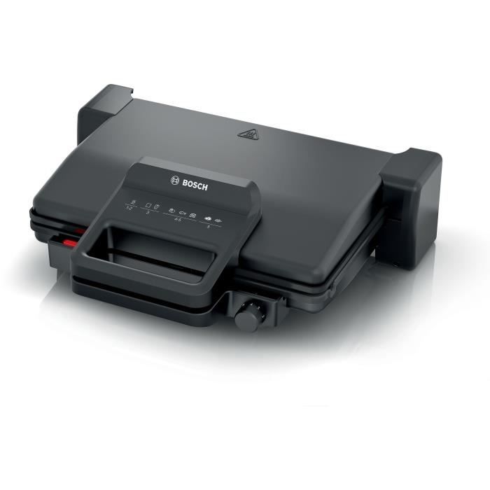 Grille-Viande - BOSCH - TCG3323 - Noir Mat - 2000W - Thermostat 5 Niveaux - 3 Positions : Mode Grill Ou Four, Pierrade