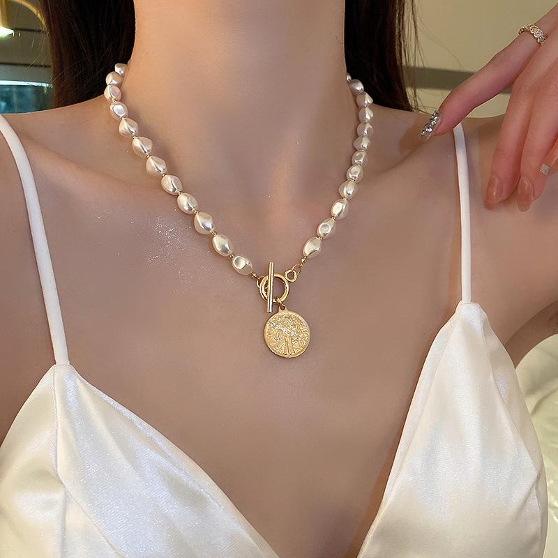 Silver Needle Vintage Pearl and Rhinestone Flower Earrings - French High-End Niche Court Style