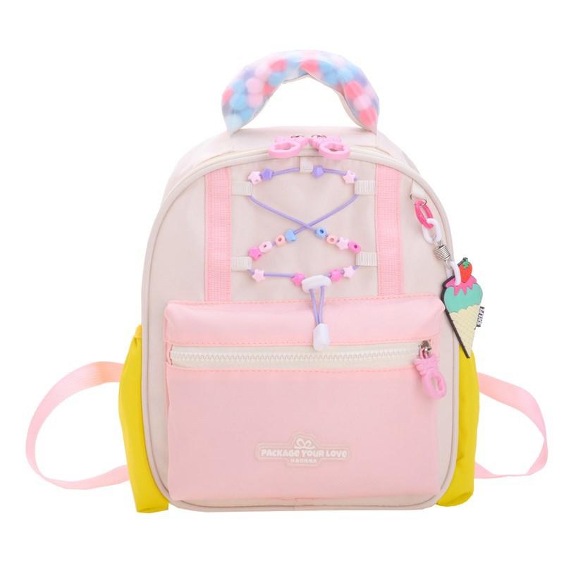 

School BagsNew children s bag casual cute high-value backpack middle and large class student рожевий