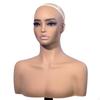 Mannequin Display Bust SkinTonedToned Hairpiece Smooth Head with Shoulders