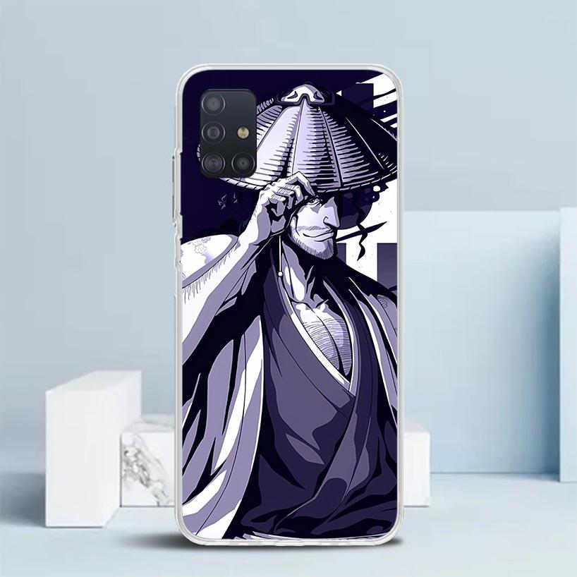 Bleach Kyoraku Shunsui Soft Cover for Samsung Galaxy A12 A22 A32 A52 A72 A02S Phone Case Note 20 Ultra 10 S10 Plus A51 A71 A50S