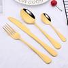 24pcs Rose Gold Silverware Set Stainless Steel Flatware Knife Fork Spoon Tableware Set Kitchen Cutlery Set with Gift Box