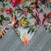 Aizza Trends Handmade Pure Cotton Printed Kantha Quilt  - Traditional Look Bed Spread Kantha Gudri - Vintage Hand Stitch Gudri
