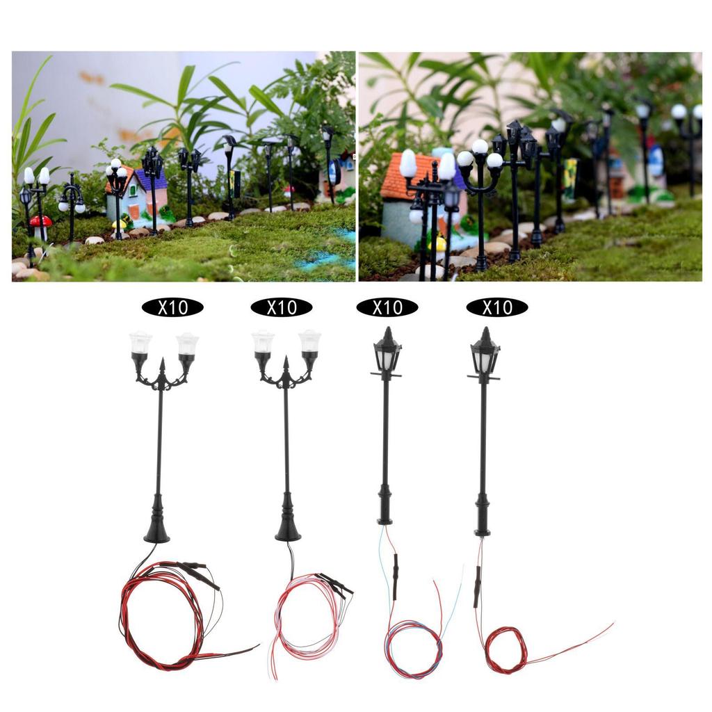 10 . Model Train Lamp Led Lamps Gauge H0 Dollhouse Decoration