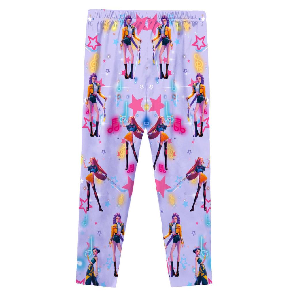 Dětský digitálně potištěný pyžamový set Lovec čarodějnic: Dlouhý rukáv a kalhoty