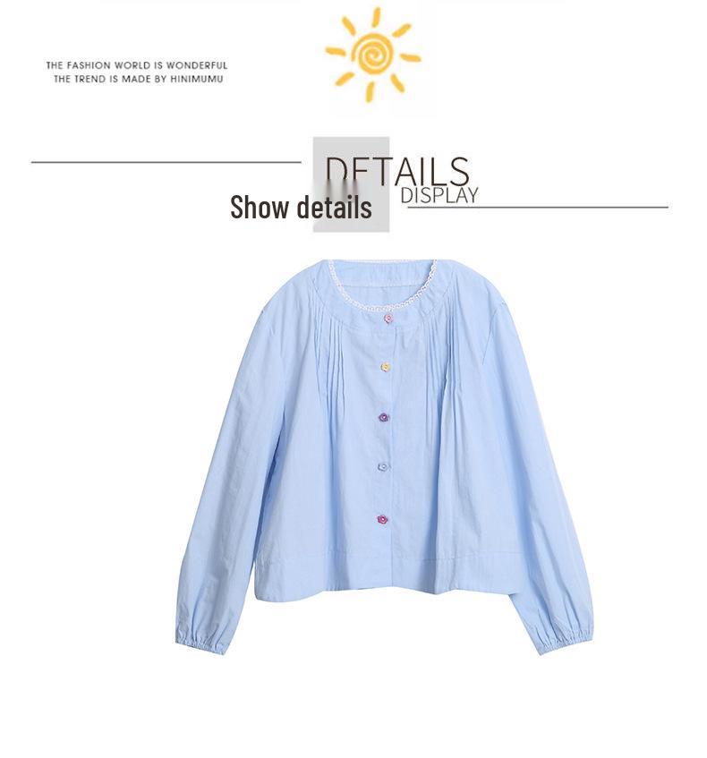 Girls' Autumn Lace Two-Piece Set: Long-Sleeve Top and Skirt for Children