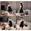 Dark Non-black Tube Top Suspender Dress Women's New Summer Tight Hip Skirt Drawstring Pleated Sexy Scheming Skirt