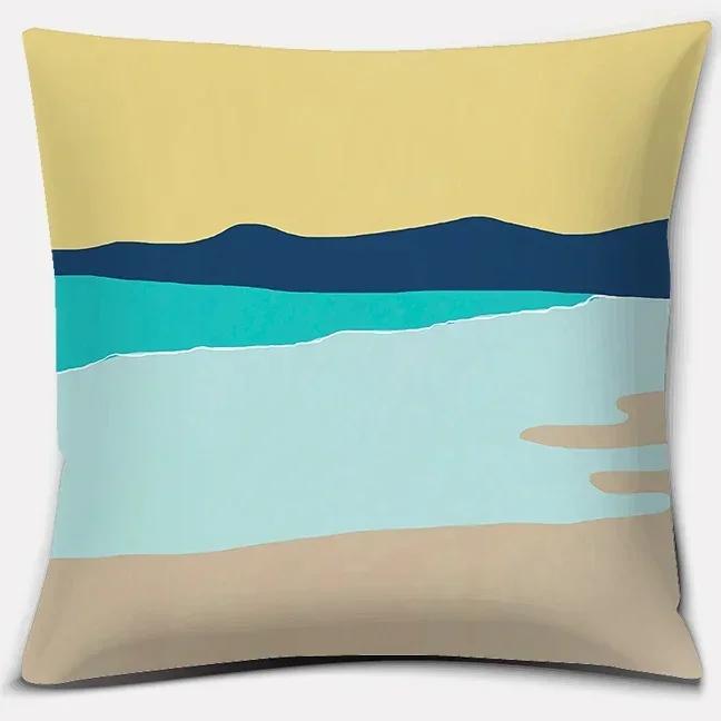 Summer color Series Pillow Gift Home Office Decoration Pillow Bedroom Sofa Car Cushion Cover Pillowcase