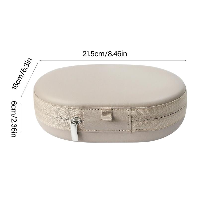 Durability Headphone Travel Case Water Resistant Hard Shell Shockproof Zippered Storage Box For