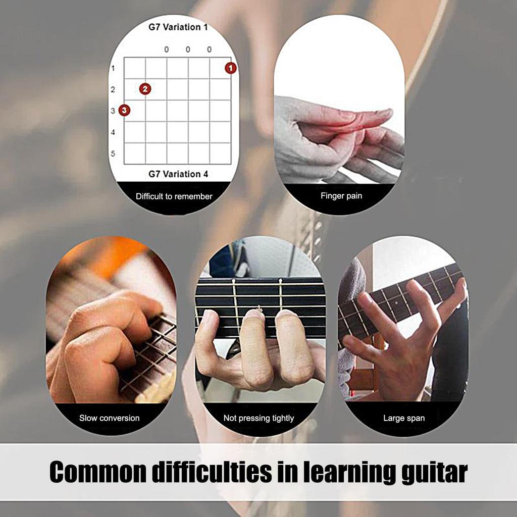 Cord Presser For Acoustic Guitar Guitar Chord Assistant Tool Portable Tool Aid Trainer Learning System For Band Lessons Studio