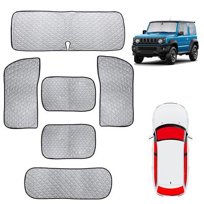 Full Sunshade Set for the New Blackout Ideal for Car Camping and 6 Pieces Jimny, Multi-Ply Sunshade, Shade, Naps, 6-Layer Construction,