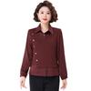 Women's Spring Summer Long Sleeve Chic Slimming Two-Piece Layered Top for Middle-Aged & Elderly