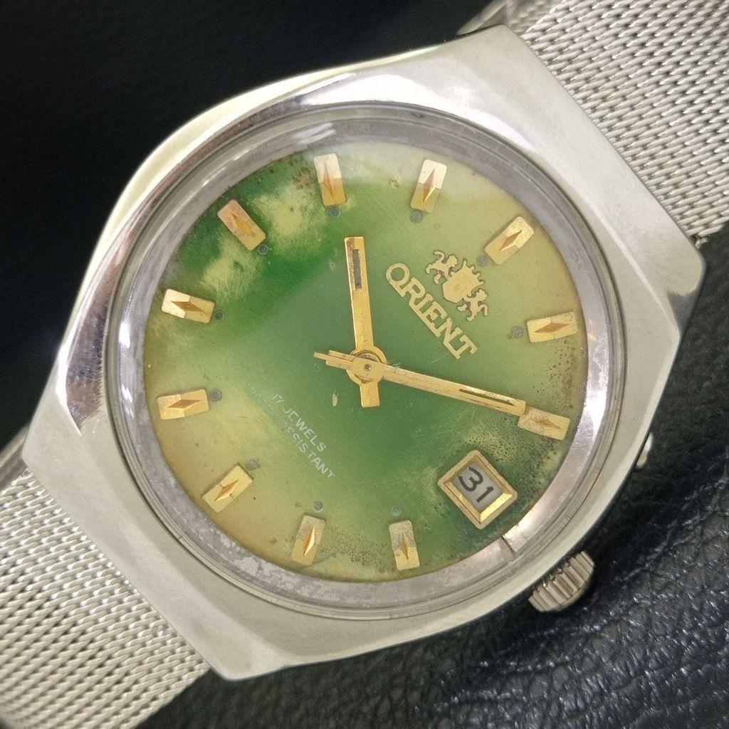 

ВИНТАЖНЫЕ ЧАСЫ ORIENT С РУЧНЫМ ЗАВОДОМ 48320 ЯПОНИЯ МУЖСКИЕ ОРИГИНАЛЬНЫЙ ЦИФЕРБЛАТ a703402-1 R213c-a703402