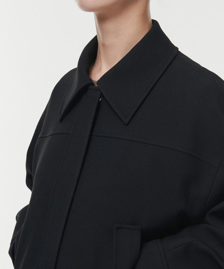 Musinsa Standard Woman Women'S Twill Crop Jacket [Black]