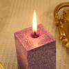 Classic Ice Flower Wax Square Pillar Scented Candle Home Non-Romantic Wedding Long Pole Pillar Wax Set