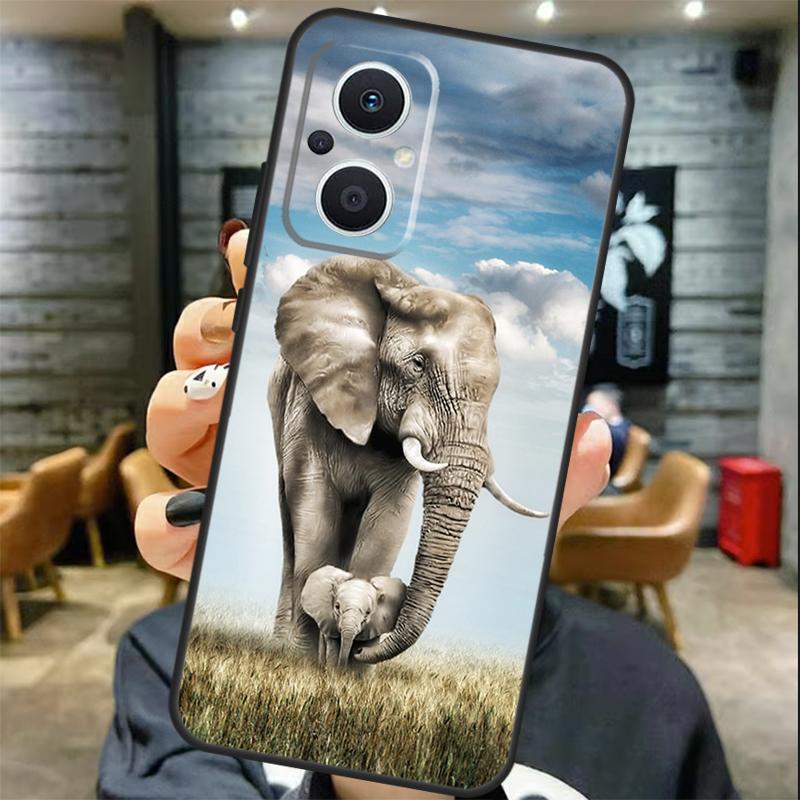 Elephant Baby Nature Case For OPPO Reno 11 11F 13 12 F 8T 7 8 10 Pro OPPO Find X8 X6 Pro X3 X5 Lite Cover Coque