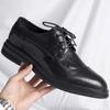 Fashion Spring Men's Shoes Fashion Wedding Dress Shoe Men Casual Leather Shoe Business Casual Thick Sole Platform Patent Leather Shoes