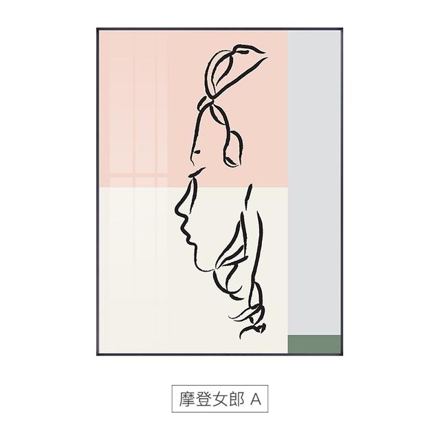 

Абстрактная современная девушка, холст, картина, постер и принт, минималистский стиль, настенная картина для гостиной, спальни, прохода, домашний декор 21*30cm