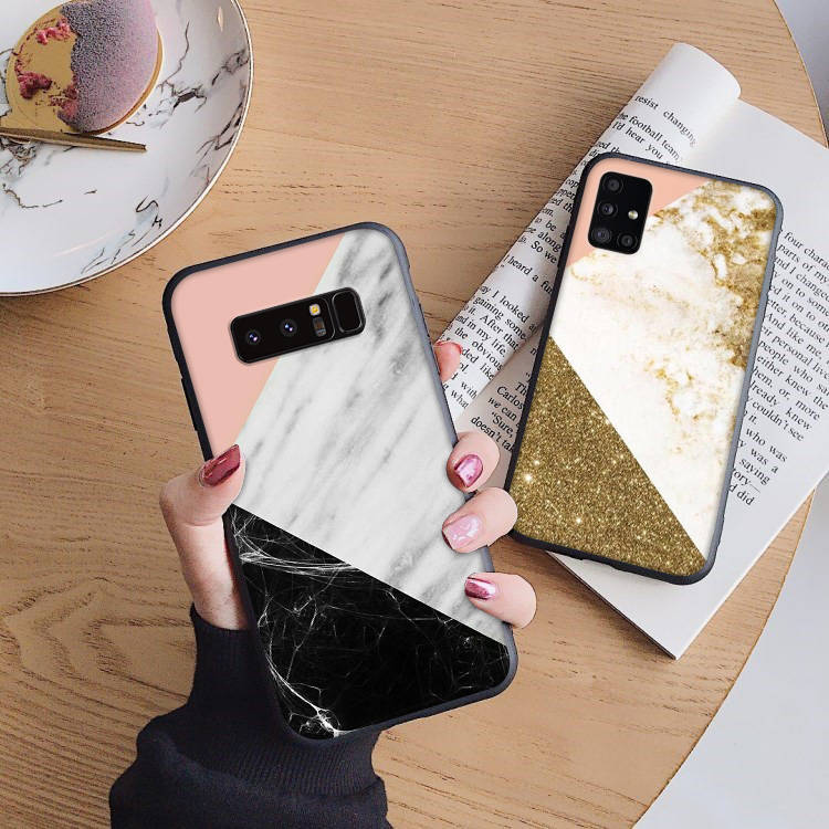 

B36 Marble Patterns Soft Case for iPhone 11 12 13 14 15 Pro Max Samsung S22 S23 S24 FE Ultra Xiaomi Redmi Note VIVO V27 Realme C21 OPPO Reno 8