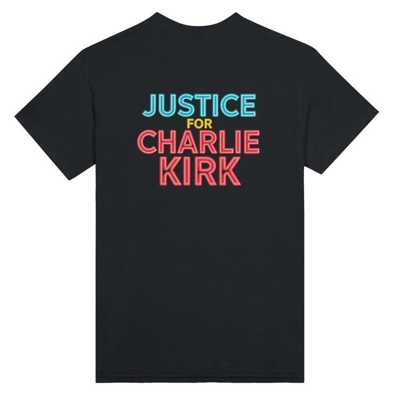 Justice for Charlie Kirk T-Shirt Tops tees Men's Women's, A True Patriot, Pray for Charlie Kirk Shirt #2