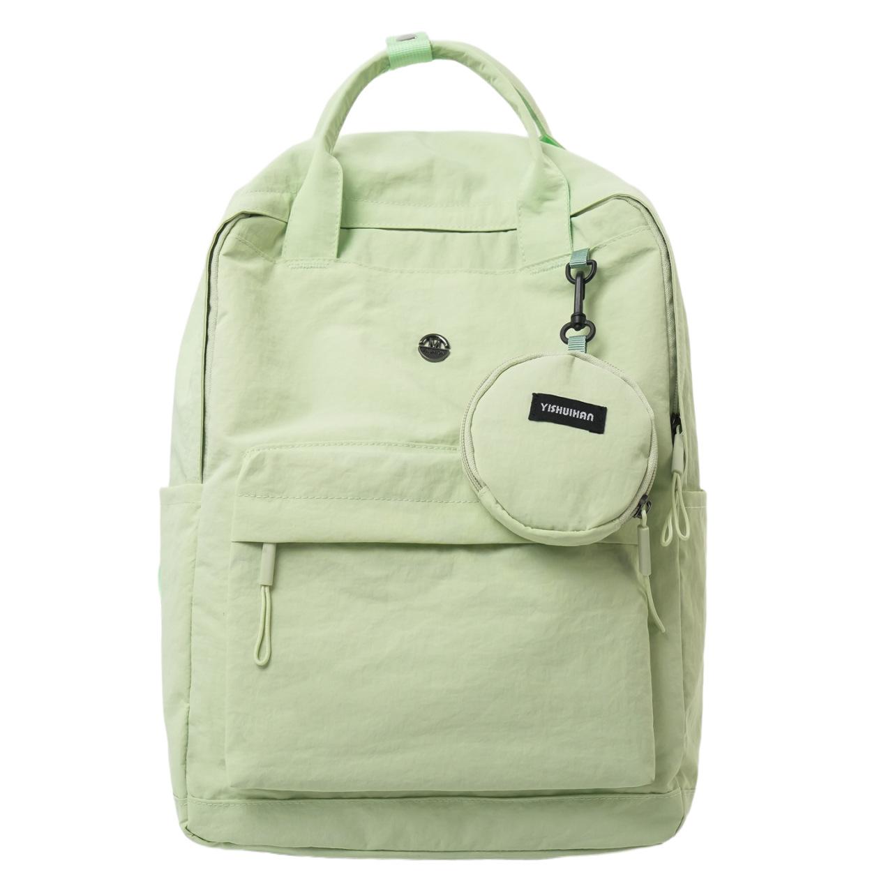 

Solid color Oxford cloth portable women s bag fashionable and lightweight versatile commuter backpack multi-functional backpack women зелений