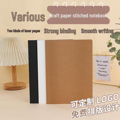 Kalınlaştırılmış A5 Kraft Kağıt B5 Defter: Özel Boş, Çizgili veya Kareli Seçenekler