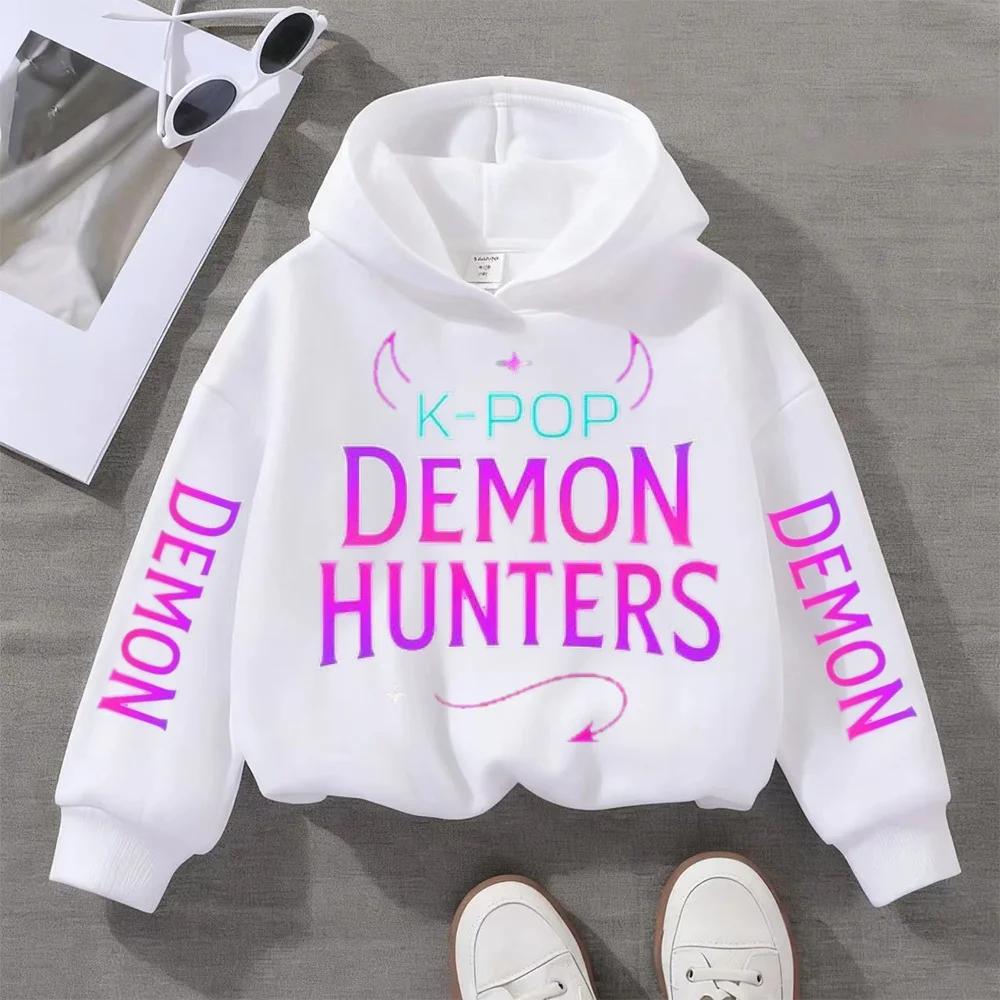 Children's KPop Devil Hunter Hoodie Boy and Girls Autumn/Winter Casual Sports Shirt