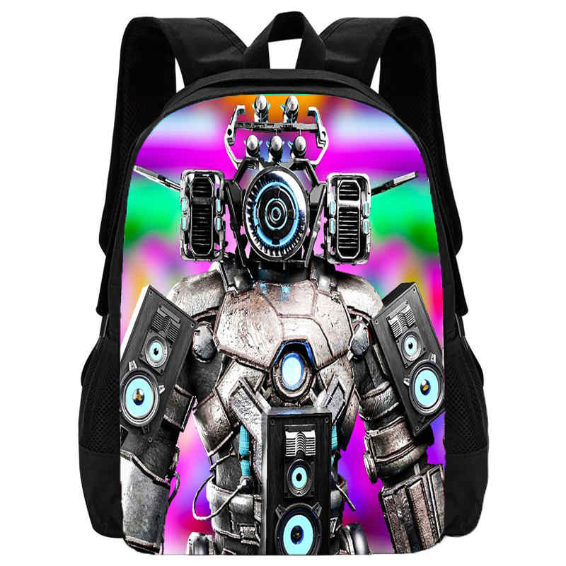 Mochila Skibidi Toilet School Backpack Cartoon School Bag for Boys  Titans Cameraman Children Backpack  Speaker Tv Man Kids Bags