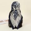 Fashion Square Silk Scarf Women Luxury Beach Satin Print Hijab Scarves Pareo Bandana Female Shawl Wrap Headband Foulard 90*90cm