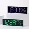 LED Symphony Wall Clock RGB Color Changing Living Room Wall Clock Display Multifunctional Alarm Clock Large Size