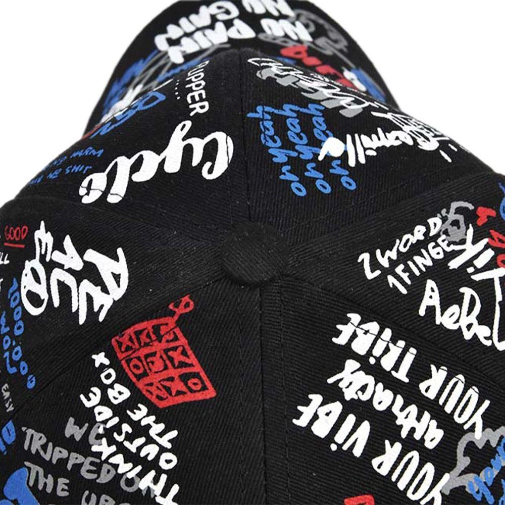Printing Graffiti Graffiti Baseball Cap Hip Hop Hip Hop Baseball Cap  Summer