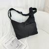Retro versatile lazy tote bag women's large-capacity lightweight cloth bag shoulder messenger bag casual commuter bag