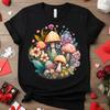 Cute Cottagecore Mushroom Shirt, Floral Mushroom Aesthetic Tee For Women Girls, Cottagecore Nature Graphic, Fairycore Mushroom Outfit