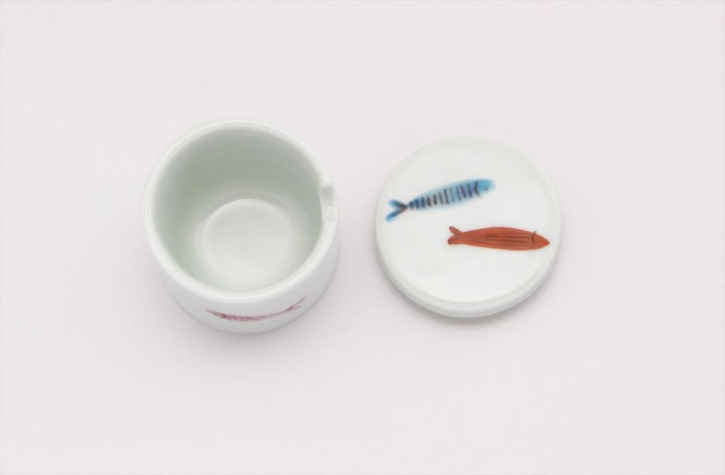 Kyoritsu Toki Arita Ichiho Saigyo Round Condiment X 36168 Ware, Kiln, P, Container, White, 4.8 4.3 Cm,