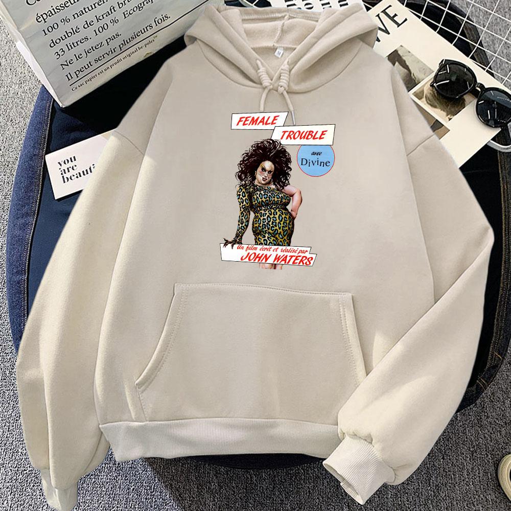 Female Trouble Are Divine Printing Hoodies Comedy Musical Graphic Sweatshirt for Women/Men Sudaderas Unisex Fleece Casual Hoodie