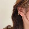 Süße & Würzig Quaste Herz Perle Nicht-Piercing Ohrklemme, Damen Elegante S925 Silber Ohrringe, Modeschmuck.