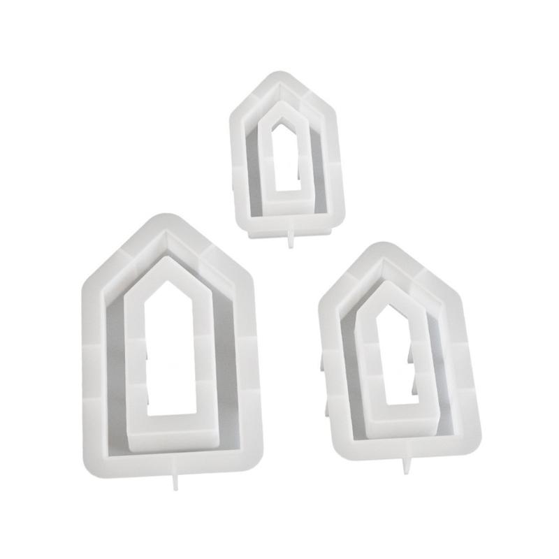 Hollowed Easter House Silicone Molds Food Grade Silicone Heat Resistant Silicone Mould for Resin Casting Candle Soap 1