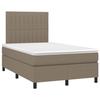 Maison Exclusive - Sommier à lattes de lit avec matelas Taupe 120x200 cm Tissu